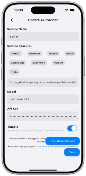 AI Recommend Settings